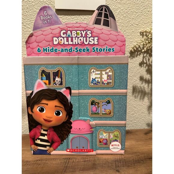 Gabby's Dollhouse Novelty Book 6 Hide-and-Seek Stories - Picture 1 of 9